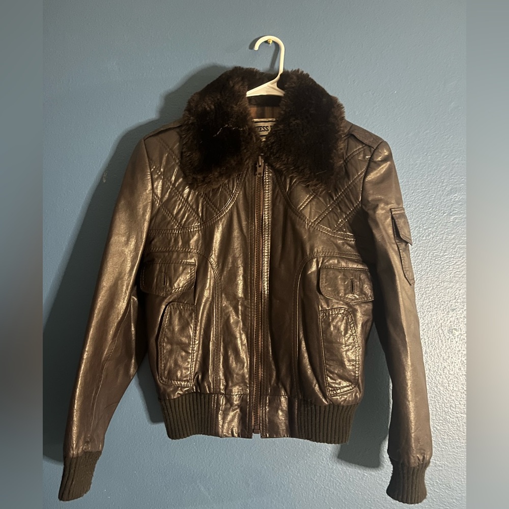 Chess King Genuine Leather Jacket, Size M/38, Excellent Condition Vintage 1980s